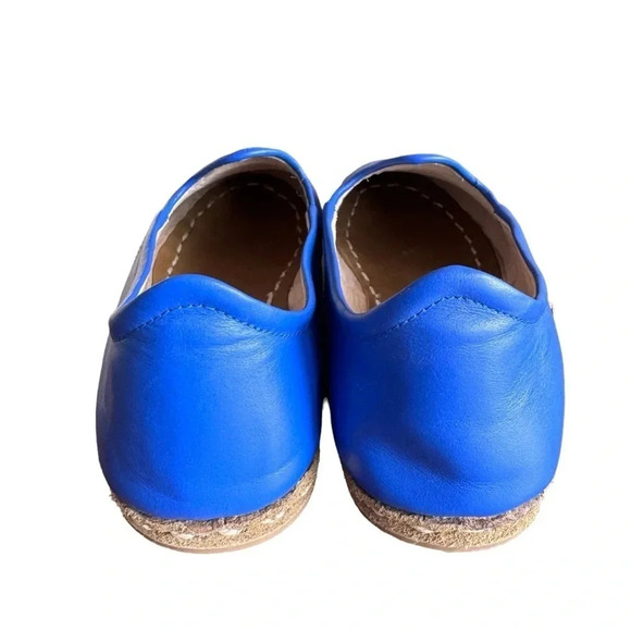 Atlantis Handmade Turkish Slip On Leather Flats In Royal Blue Womens size 7 - Picture 6 of 11